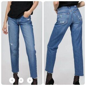 Boyish TOMMY Straight Bottom Frayed Hem Denim Sz 26 in AUTUMN